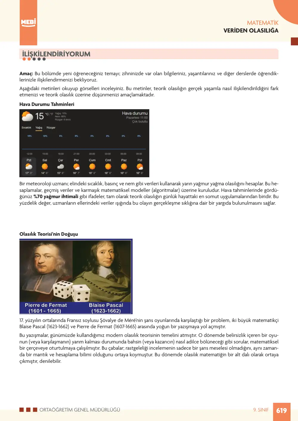 9. Sınıf Matematik Bireysel Öğrenme Etkinlikleri (2026-2027) sayfa 617