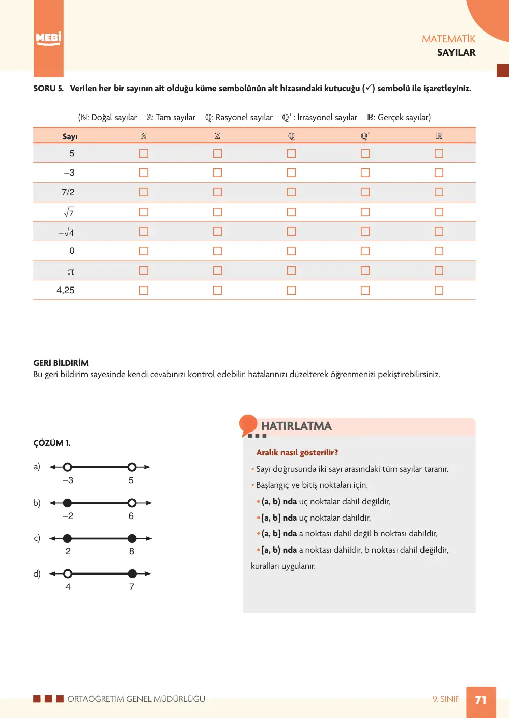 9. Sınıf Matematik Bireysel Öğrenme Etkinlikleri (2026-2027) sayfa 69