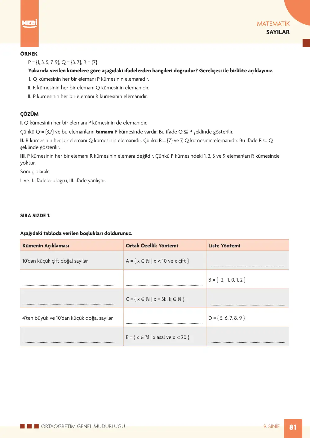 9. Sınıf Matematik Bireysel Öğrenme Etkinlikleri (2026-2027) sayfa 79