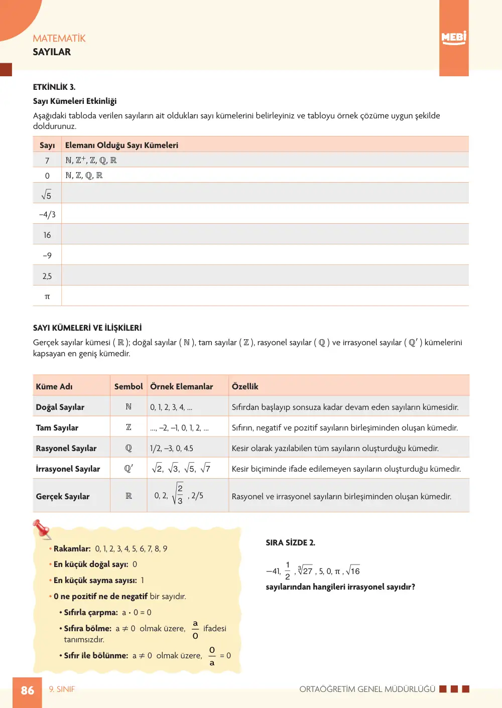 9. Sınıf Matematik Bireysel Öğrenme Etkinlikleri (2026-2027) sayfa 84