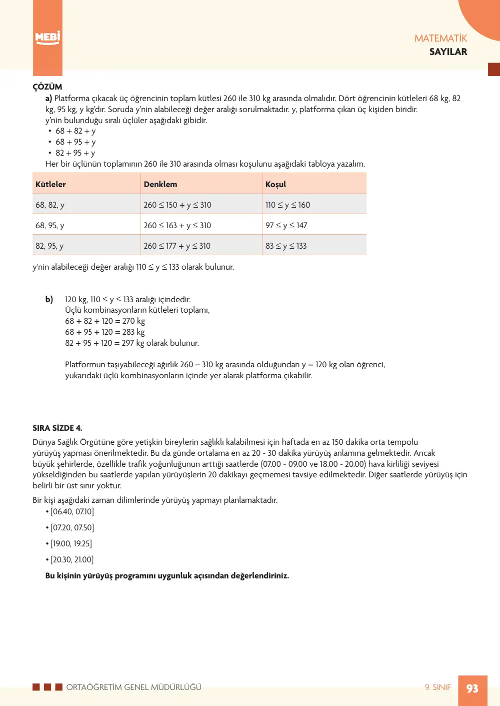 9. Sınıf Matematik Bireysel Öğrenme Etkinlikleri (2026-2027) sayfa 91