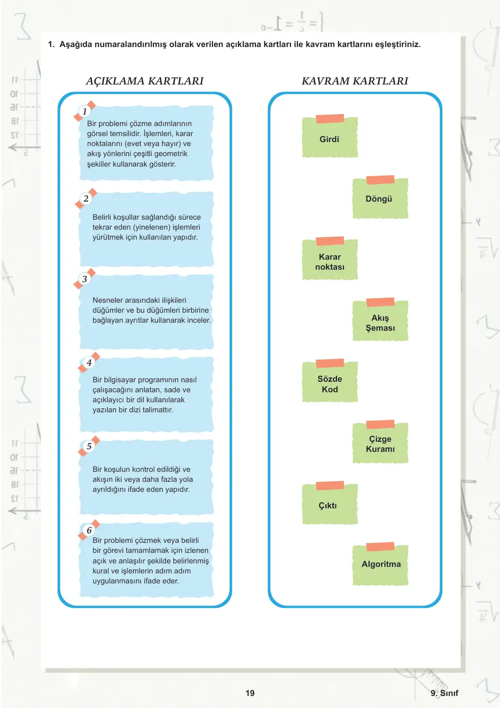 9. Sınıf Matematik Öğrenme Etkinlikleri Seti 1 (2025-2026) sayfa 20