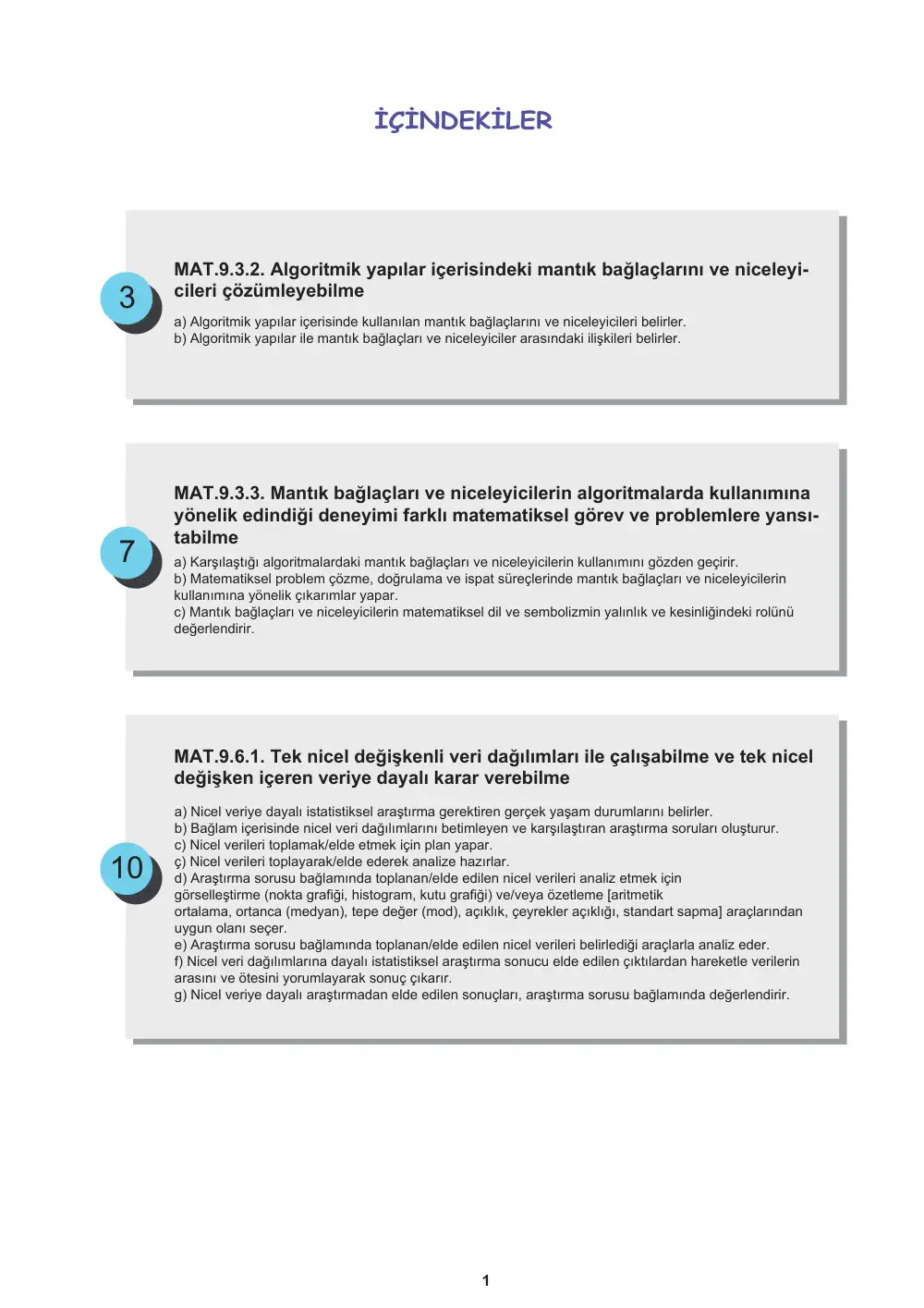 9. Sınıf Matematik Öğrenme Etkinlikleri Seti 2 (2025-2026) cevap anahtarı sayfa 2