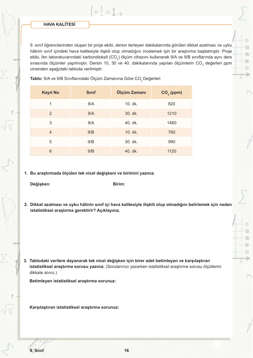 9. Sınıf Matematik Öğrenme Etkinlikleri Seti 2 (2025-2026) sayfa 17