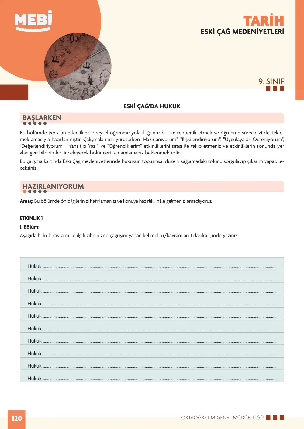 9. Sınıf Tarih Bireysel Öğrenme Etkinlikleri (2026-2027) sayfa 118