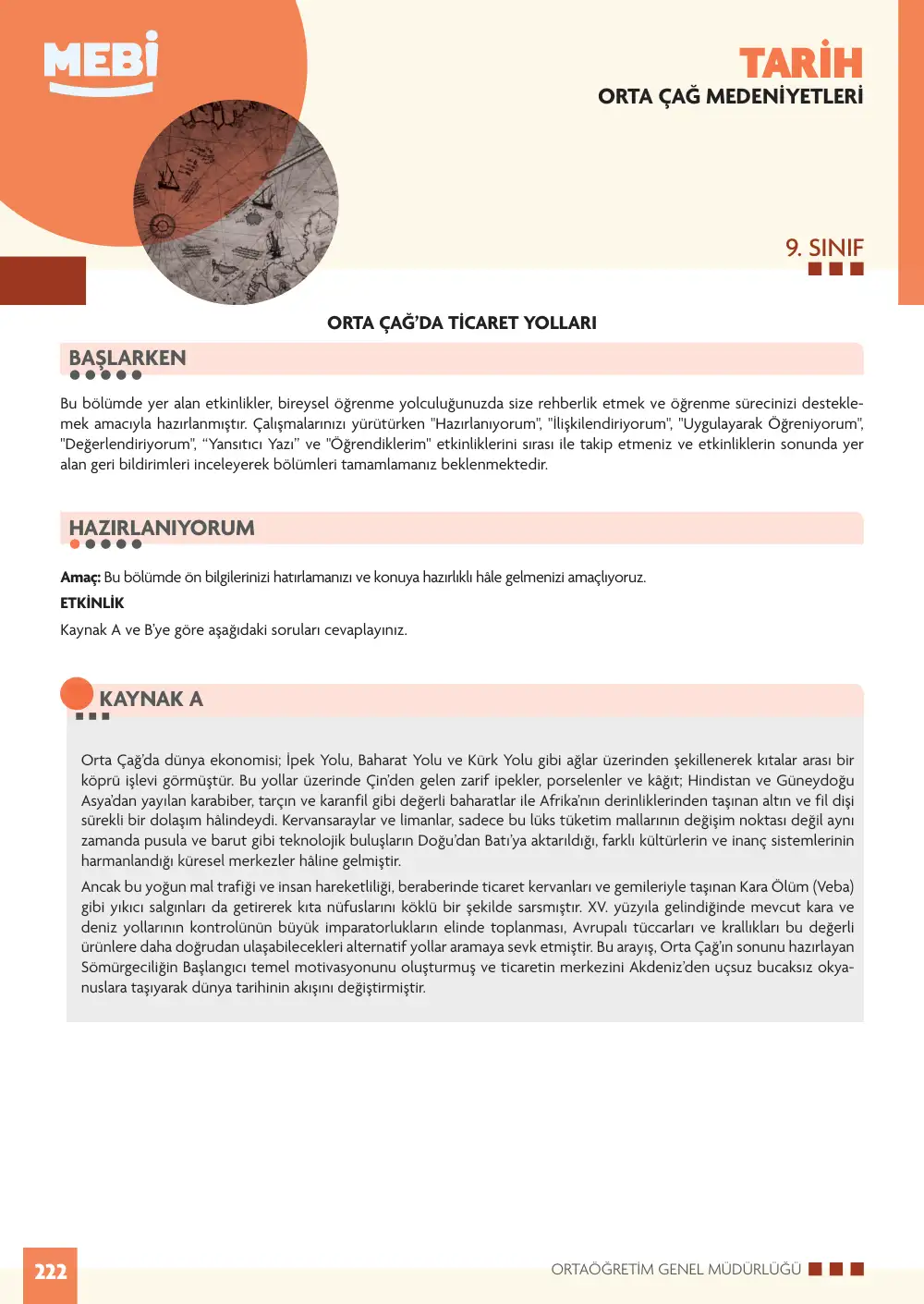 9. Sınıf Tarih Bireysel Öğrenme Etkinlikleri (2026-2027) sayfa 220