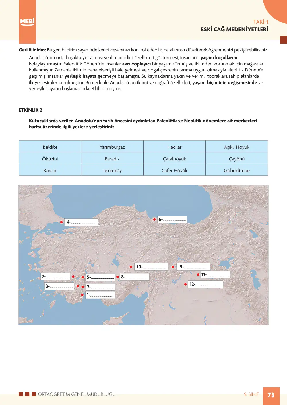 9. Sınıf Tarih Bireysel Öğrenme Etkinlikleri (2026-2027) sayfa 71