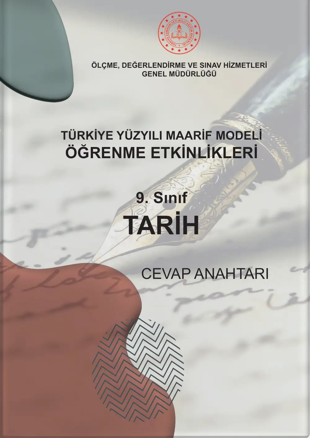 9. Sınıf Tarih Öğrenme Etkinlikleri Seti 1 (2025-2026) cevap anahtarı sayfa 1