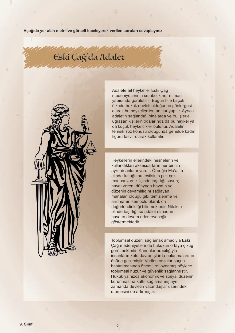 9. Sınıf Tarih Öğrenme Etkinlikleri Seti 1 (2025-2026) sayfa 3