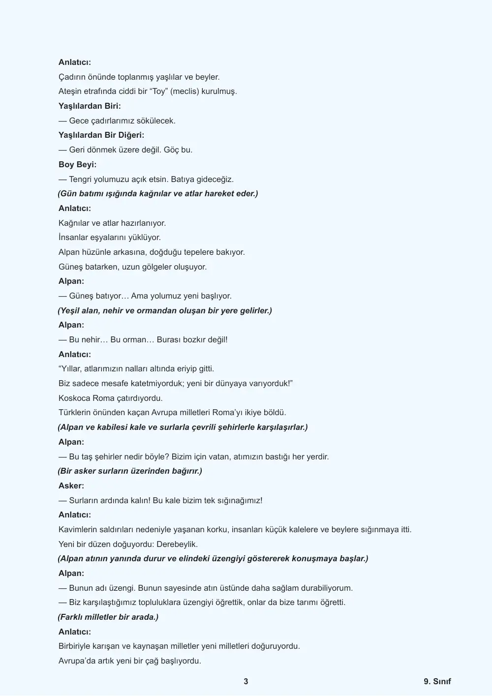 9. Sınıf Tarih Öğrenme Etkinlikleri Seti 2 (2025-2026) cevap anahtarı sayfa 4