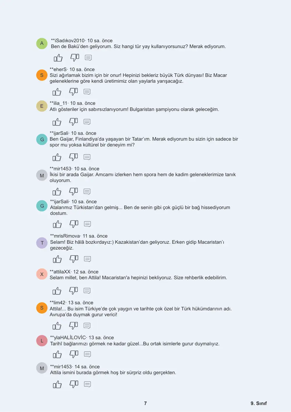 9. Sınıf Tarih Öğrenme Etkinlikleri Seti 2 (2025-2026) cevap anahtarı sayfa 8