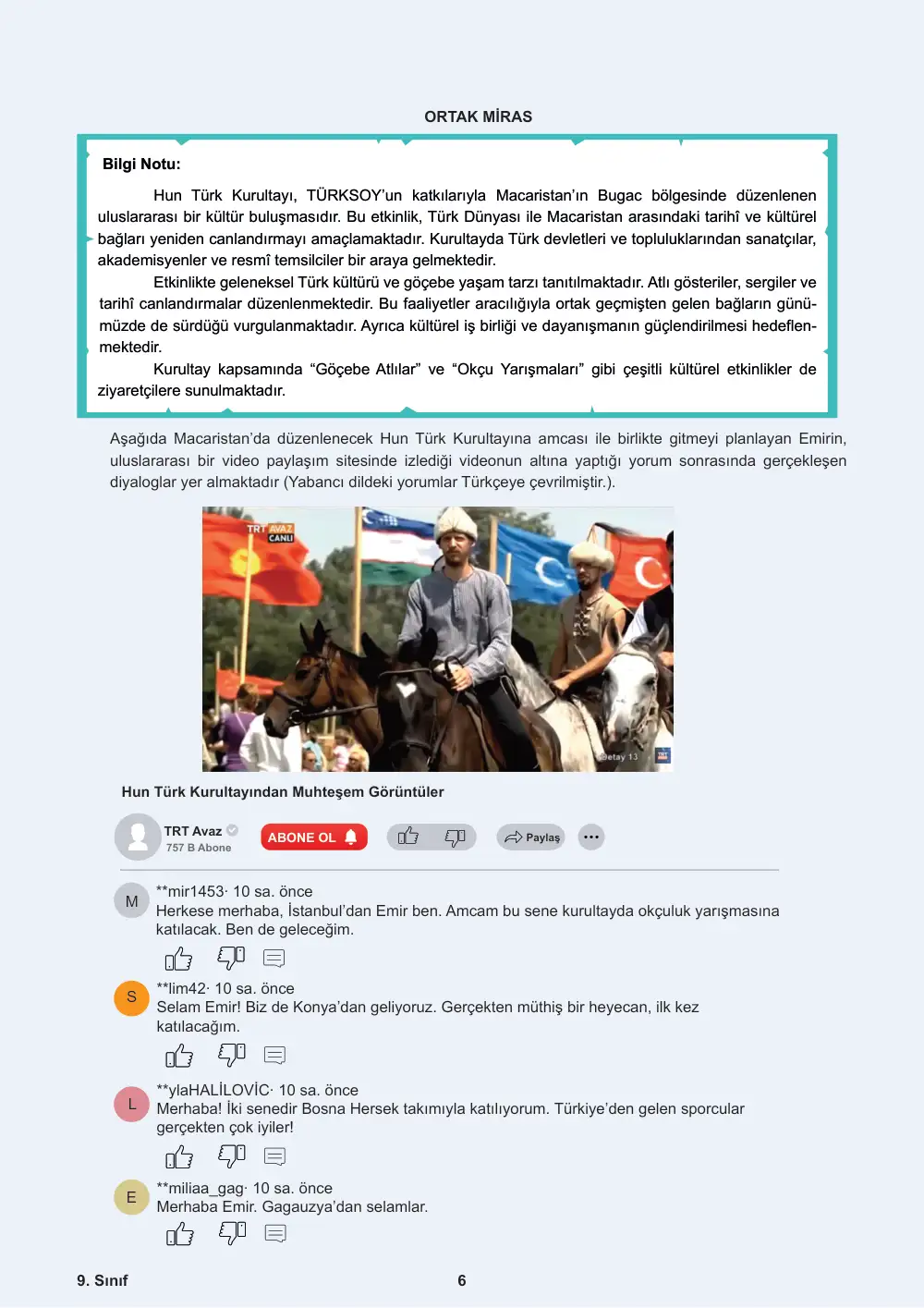 9. Sınıf Tarih Öğrenme Etkinlikleri Seti 2 (2025-2026) sayfa 7