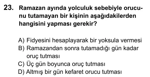 7. Sınıf Sosyal Bilgiler 2015 İOKBS Bursluluk Sınavı 23. Soru görseli