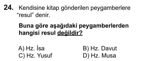 6. Sınıf Sosyal Bilgiler 2016 İOKBS Bursluluk Sınavı 24. Soru görseli