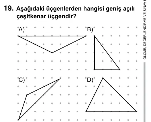 5. Sınıf Matematik 2017 İOKBS Bursluluk Sınavı 19. Soru görseli