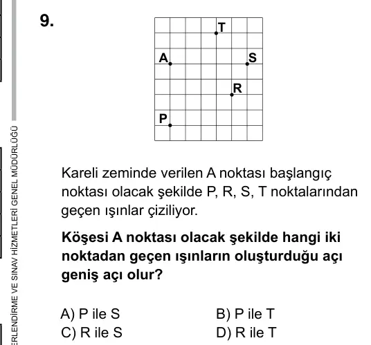 5. Sınıf Matematik 2017 İOKBS Bursluluk Sınavı 9. Soru görseli