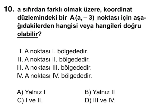 7. Sınıf Matematik 2017 İOKBS Bursluluk Sınavı 10. Soru görseli