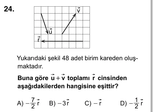 9, 10, 11. Sınıf Matematik 2017 İOKBS Bursluluk Sınavı 24. Soru görseli