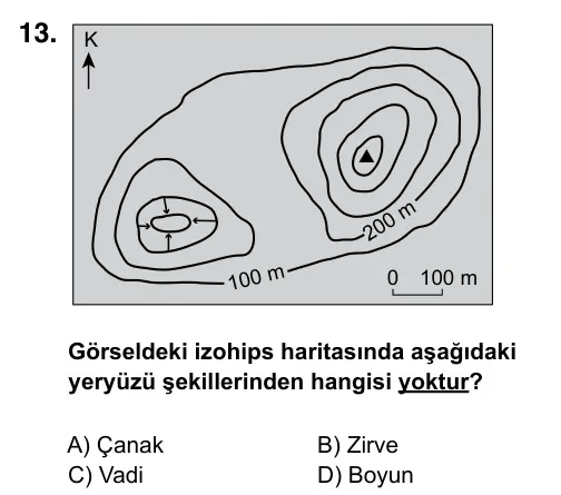 9, 10, 11. Sınıf Sosyal Bilgiler 2017 İOKBS Bursluluk Sınavı 13. Soru görseli
