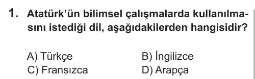6. Sınıf Sosyal Bilgiler 2018 İOKBS Bursluluk Sınavı 1. Soru görseli