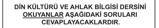 6. Sınıf Sosyal Bilgiler 2018 İOKBS Bursluluk Sınavı 20. Soru görseli (2/2)