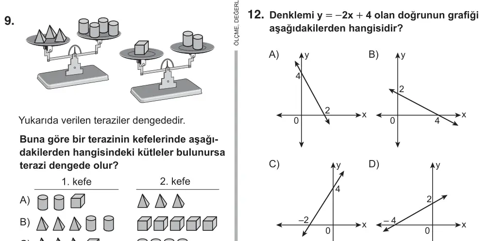 7. Sınıf Matematik 2018 İOKBS Bursluluk Sınavı 12. Soru görseli