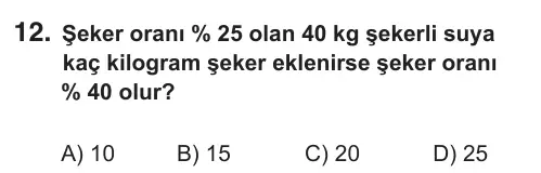 9, 10, 11. Sınıf Matematik 2018 İOKBS Bursluluk Sınavı 12. Soru görseli