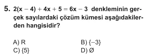 9, 10, 11. Sınıf Matematik 2018 İOKBS Bursluluk Sınavı 5. Soru görseli