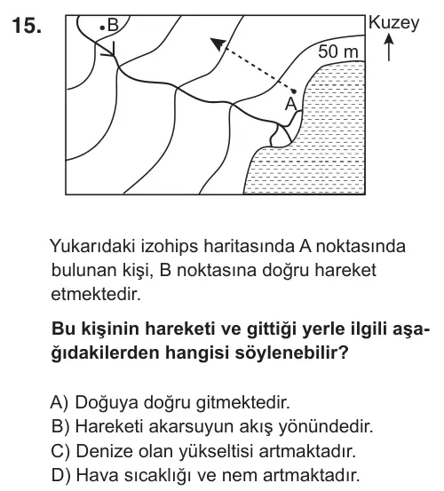 9, 10, 11. Sınıf Sosyal Bilgiler 2018 İOKBS Bursluluk Sınavı 15. Soru görseli