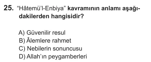 7. Sınıf Sosyal Bilgiler 2019 İOKBS Bursluluk Sınavı 25. Soru görseli (1/3)