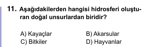 9, 10, 11. Sınıf Sosyal Bilgiler 2022 İOKBS Bursluluk Sınavı 11. Soru görseli