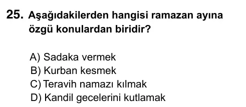 5. Sınıf Sosyal Bilgiler 2023 İOKBS Bursluluk Sınavı 25. Soru görseli (1/3)