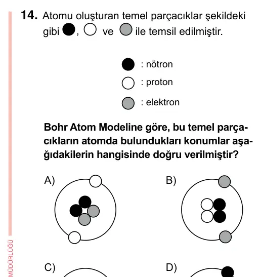 7. Sınıf Fen Bilimleri 2023 İOKBS Bursluluk Sınavı 14. Soru görseli