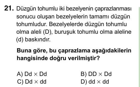 8. Sınıf ve Hazırlık Fen Bilimleri 2023 İOKBS Bursluluk Sınavı 21. Soru görseli