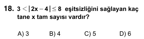 9, 10, 11. Sınıf Matematik 2023 İOKBS Bursluluk Sınavı 18. Soru görseli