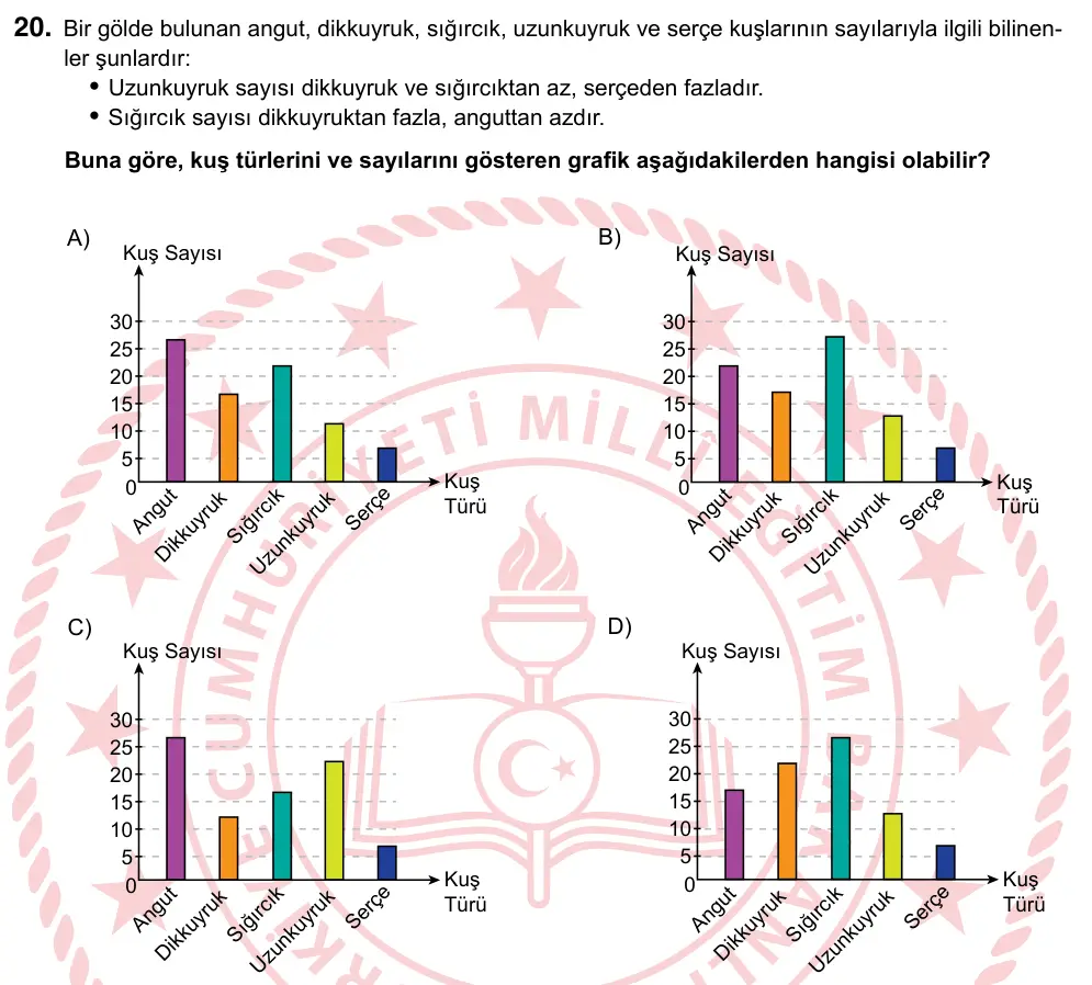 6. Sınıf Türkçe 2024 İOKBS Bursluluk Sınavı 20. Soru görseli