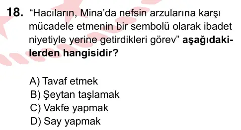 7. Sınıf Sosyal Bilgiler 2024 İOKBS Bursluluk Sınavı 18. Soru görseli