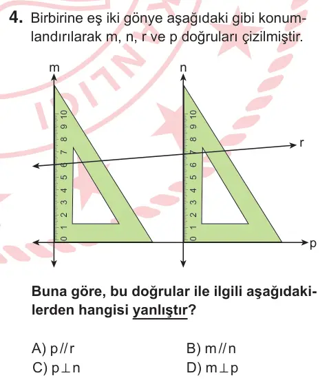 5. Sınıf Matematik 2025 İOKBS Bursluluk Sınavı 4. Soru görseli