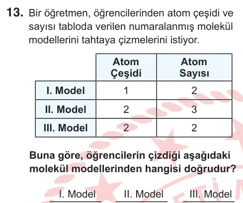 7. Sınıf Fen Bilimleri 2025 İOKBS Bursluluk Sınavı 13. Soru görseli