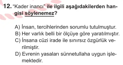 8. Sınıf ve Hazırlık Sosyal Bilgiler 2025 İOKBS Bursluluk Sınavı 12. Soru görseli