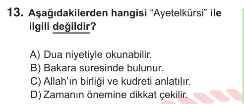 8. Sınıf ve Hazırlık Sosyal Bilgiler 2025 İOKBS Bursluluk Sınavı 13. Soru görseli