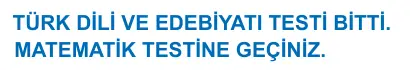 9. Sınıf Türk Dili ve Edebiyatı 2025 İOKBS Bursluluk Sınavı 20. Soru görseli (2/2)