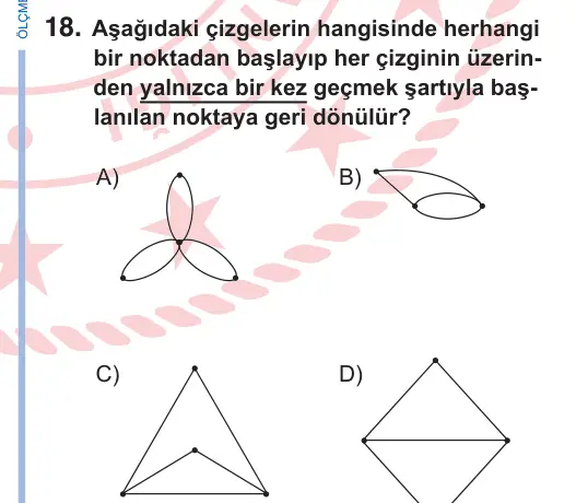 9. Sınıf Matematik 2025 İOKBS Bursluluk Sınavı 18. Soru görseli