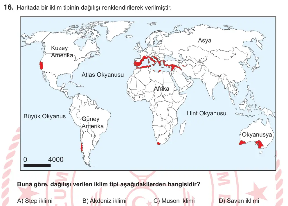 11. Sınıf Sosyal Bilgiler 2026 İOKBS Bursluluk Sınavı 16. Soru görseli (1/2)