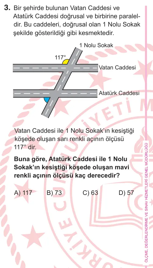 5. Sınıf Matematik 2026 İOKBS Bursluluk Sınavı 3. Soru görseli