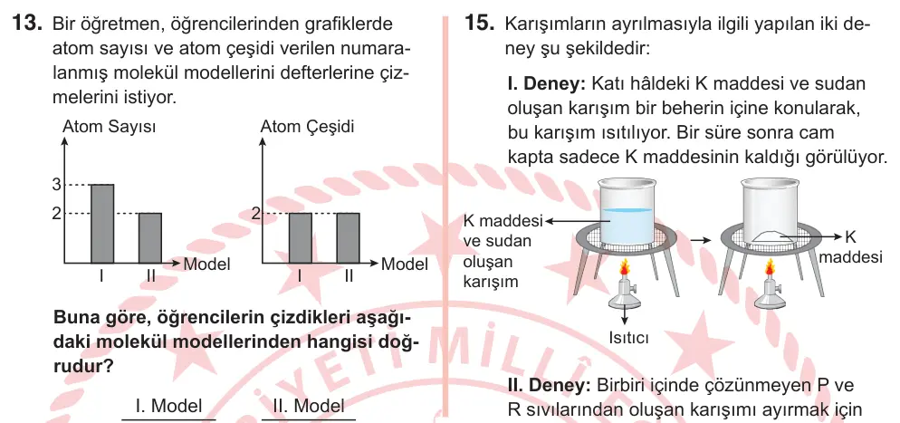 7. Sınıf Fen Bilimleri 2026 İOKBS Bursluluk Sınavı 13. Soru görseli