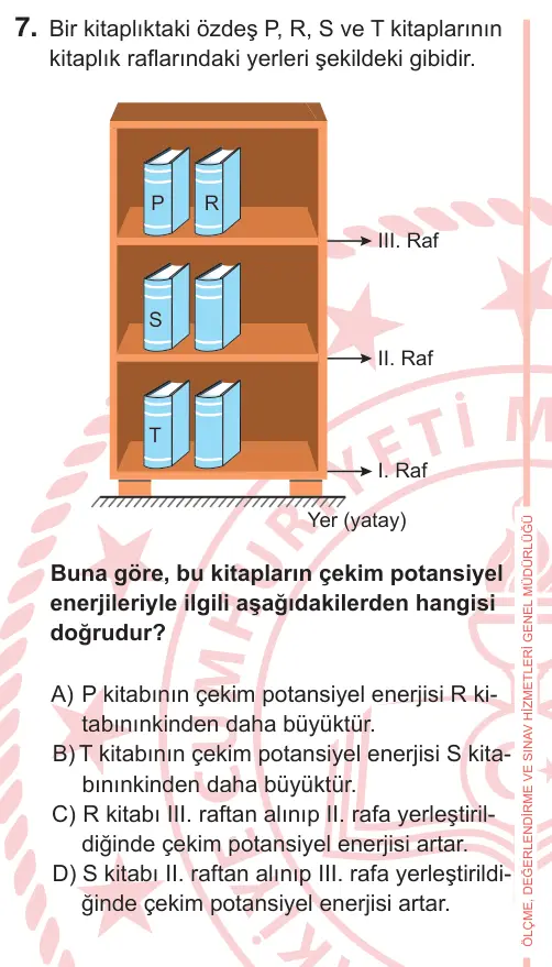 7. Sınıf Fen Bilimleri 2026 İOKBS Bursluluk Sınavı 7. Soru görseli