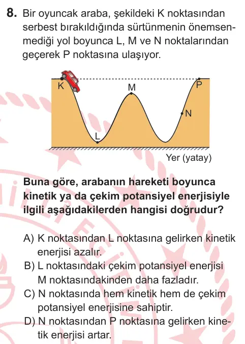 7. Sınıf Fen Bilimleri 2026 İOKBS Bursluluk Sınavı 8. Soru görseli