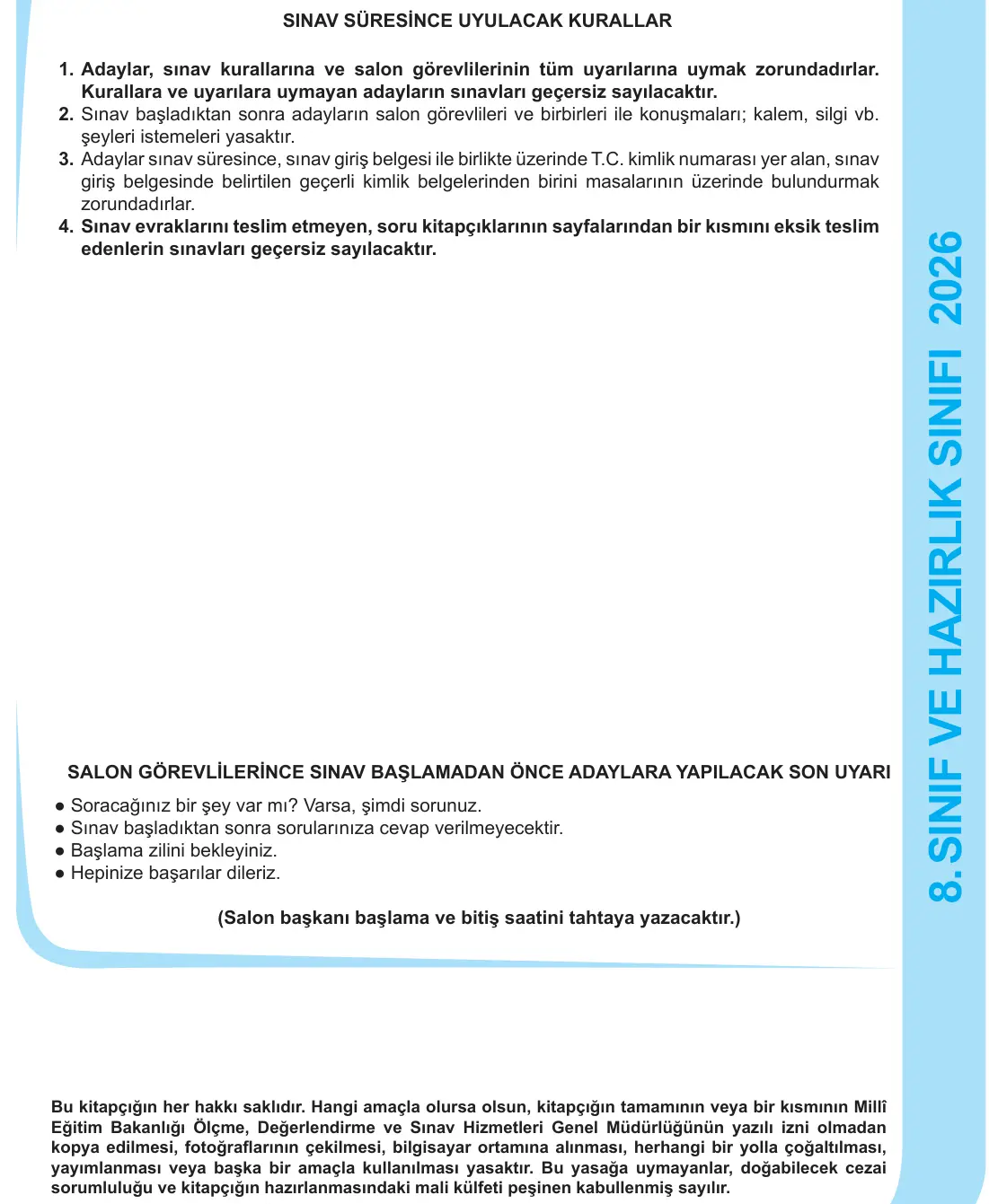 8. Sınıf Sosyal Bilgiler 2026 İOKBS Bursluluk Sınavı 20. Soru görseli (6/6)
