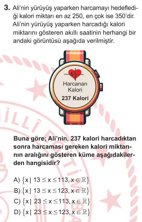 9, 10. Sınıf Matematik 2026 İOKBS Bursluluk Sınavı 3. Soru görseli